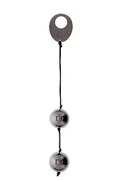 Вагінальні металеві кульки Domino Metallic Balls, Chrome Black