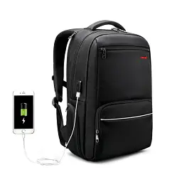 Рюкзак міський Tigernu T-B3319 25л з відсіком для ноутбука до 15.6" та USB Black (18194) - мініатюра 6
