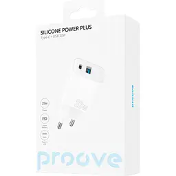 Мережевий зарядний пристрій Proove Silicone Power Plus 20W USB-C/USB-A White (WCSP2011002) [130278] - мініатюра 5