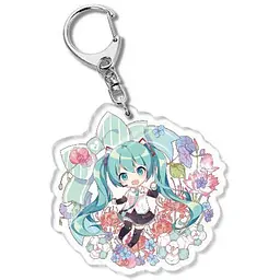 Брелок акриловий Вокалоїд Хацуне Міку Vocaloid Miku Hatsune 5 см