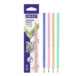 Чорнографітні олівці Deli UC007-2B iSelect, 12 шт.
