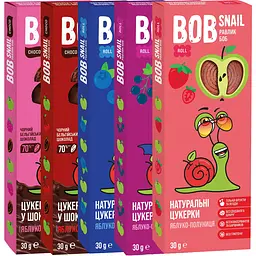 Набор: Фруктовые конфеты Bob Snail Ягодный микс 150 г (5 шт. х 30 г)