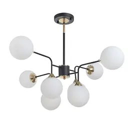 Люстра Brille молекула стельова в зал E27 60W BK (BL-921C/8)