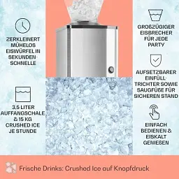 Подрібнювач для льоду KLARSTEIN Ice Crusher сірий (10028440) - мініатюра 7