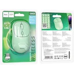 Миша Hoco GM25 Light Green [778206] [136119] - мініатюра 7