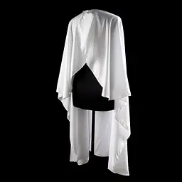 Пеньюар перукарський для стрижки JRL Professional Cutting Cape White - мініатюра 2