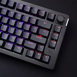 Клавіатура механічна Alloy Rise 75key, Red, USB-A, EN/UA, RGB, чорний HyperX teh0013836 - мініатюра 10