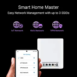 MESH-система ASUS WiFi-Mesh ZenWiFi BT10 BE25000, 1x10GE LAN, 1xGE WAN/LAN, 1x10GE LAN, 1xUSB 3.0, 1мод, білий (90IG08Y0-MO3C60) - мініатюра 14