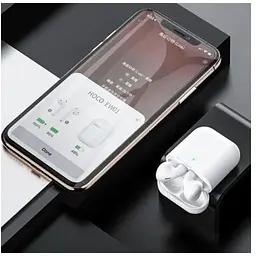 Навушники бездротові Hoco EW01 Plus BT 5.1 стерео білі - мініатюра 2