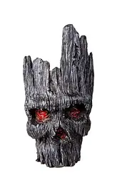 Горщик для квітів та канцелярії Грут Groot G10 Чорний череп + підставка пень - мініатюра 5