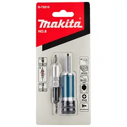 Бітотримач зі свердлом 2-в-1 Makita Quad Driver D-73215