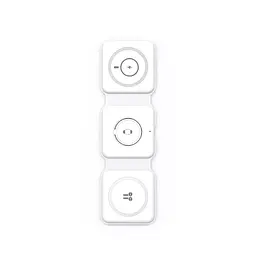Бездротовий зарядний пристрій Wiwu M6 Wireless 3-in-1 Fast Charger Foldable White [73466] - мініатюра 2