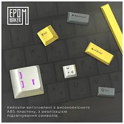 Клавіатура Epomaker EP64 60 Mulan Switch Hot-Swap RGB Wireless/Bluetooth/USB UA Black (EP64-B-M) - мініатюра 5