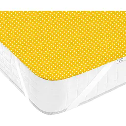 Наматрацник непромокаючий Cosas _DotsMustard 70х120 см гірчичний (WaterSheet_DotsMustard_120) - мініатюра 2