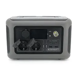 Power station ALLPOWERS R600 APP Control, 600W, 299Wh LiFePO4 3500Cycles, MPPT 300w max, CAR port, DC12/24V, 2хAC 220V, 2xUSB-TYPE-C 100W, 2xUSB-A 36W, XT60, wireless 15W, Fast charge 60min, 298×195×190mm, 5.6kg, Q2 - мініатюра 5