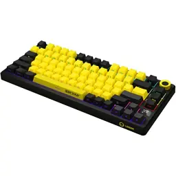 Клавіатура Lorgar KBP7075W Pro RGB Wireless/Bluetooth/USB UA Black/yellow (LRG-KBP7075W-YL-US) - мініатюра 2