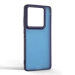 Противоударный чехол для Motorola Edge 60 Pro 5G, Frame, синий, панель-накладка, термополиуретан TPU + поликарбонат PC, защита всего корпуса, защита кнопок и камеры, устойчив к деформациям, ArmorStandart (ARM86091) - мініатюра 2
