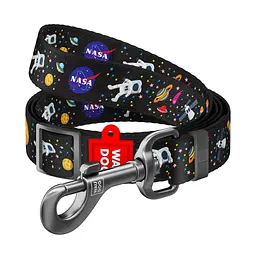 Повідець для собак WAUDOG Nylon "NASA" регульований M Ш 20 мм Д 152-183 см (5313)