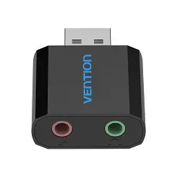 Звукова плата Vention Audio USB 2х3,5mm jack Metal (VAB-S17-B) - мініатюра 4