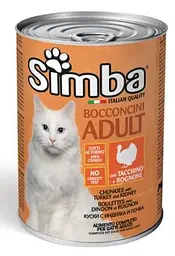 Консерва для котів Simba з індичкою 415 гр