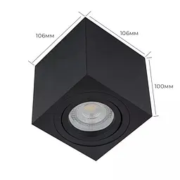 Точковий світильник MJ-Light KUBUS BK 12018 - мініатюра 3