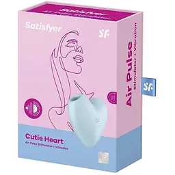 Вакуумний стимулятор Satisfyer Cutie Heart Синій ваш маленький секрет інтимного задоволення - мініатюра 8