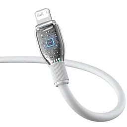 Кабель Baseus Pudding Series Fast Charging Cable USB to Lightning 2.4A 1.2m P10355700221-00 White - мініатюра 4