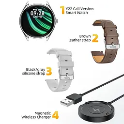 Смарт-годинник Hoco Y22 Amoled 36mm, 200 mAh, IP67 Black (6942007628983) - мініатюра 9