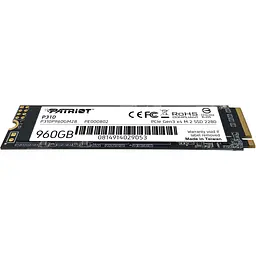 SSD накопичувач Patriot P310 960 GB [P310P960GM28] [151755] - мініатюра 3