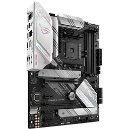 Материнська плата Asus Rog Strix AM4 (B550) B550-A Gaming, B550, 4xDDR4, CrossFire, Int.Video(CPU), 6xSATA3, 2xM.2, 1xPCI-E 16x 4.0, 1xPCI-E 16x 3.0, 3xPCI-E 1x 3.0, ROG SupremeFX, I225-V, 8xUSB3.2/6xUSB2.0, HDMI/DP, ATX - мініатюра 3
