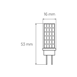 Лампочка Eurolamp Светодиодная капсульная лампа EUROLAMP LED силикон G4 5W 500Lm 400 (LED-G4-0540(12)) - мініатюра 3