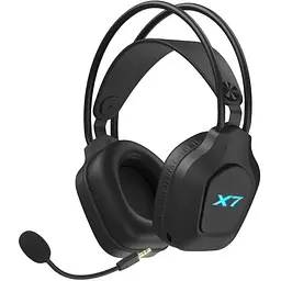 Навушники A4Tech бездротові XR-200 чорний bluetooth 5.3 / USB 2.4GHz / 3.5 мм мікрофон з шумозаглушенням динаміки 50 мм RGB