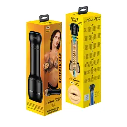 Реалістичний мастурбатор Kiiroo Victoria June June Realistic Lips + PowerBlow тілесний - мініатюра 7