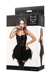 Сукня Glossy Elisia wetlook S (чорний) - мініатюра 8