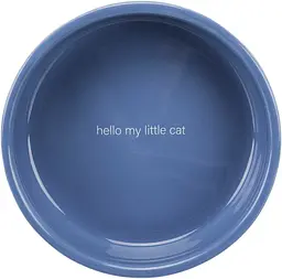 Миска для котів Trixie коротконосі породи керамічна 0.3 л 15 см синя з білим (24770) - мініатюра 2