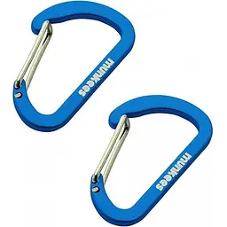 Брелок-карабін Munkees 3251 Flat Wiregate 4х40 мм пара Dark Blue (1012-3251-DB)