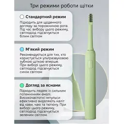 Електрична зубна щітка Xiaomi Mint5 Sonik Green (MINT5-G) - мініатюра 3