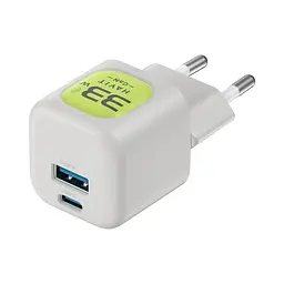 Зарядний пристрій HAVIT HV-UC230 GaN 33W USB-A+USB-C Gray/Green HAVIT (29274-000) - мініатюра 5