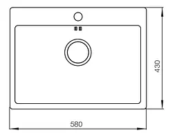 Мийка MIXXUS MX5843-200x1.0-HANDMADE (MX0566) - мініатюра 2