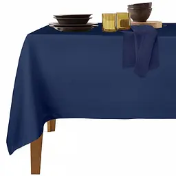 Набір скатертина з серветками Cosas Dark Blue & Nightfall 140х180 см (Set_ClDarkBlue_35SerDarkBlue)