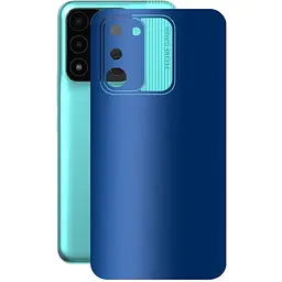 Защитная пленка StatusSKIN для Tecno Spark 8c Корпус Винил Синий матовый