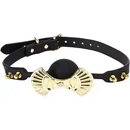 Роскошный кляп Zalo Silicone Ball Gag Black, черный