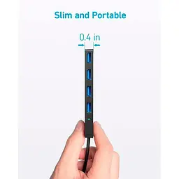 Концентратор Anker PowerExpand Direct 4-in-1 USB-C PD Media Hub Чорний (A8309G11) - мініатюра 4
