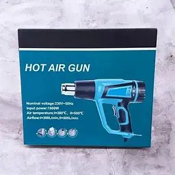 Фен промисловий Hot Air Gun 1600W 4 насадки X512 - мініатюра 6