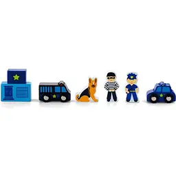 Набір для залізниці Viga Toys Поліцейська дільниця (50814) - мініатюра 2