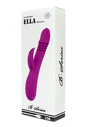 Вібратор-кролик B - Series Power Ella, 23.5 см (фуксія) - мініатюра 12