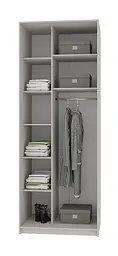 Шафа-купе дводверна MebelStar Стандарт AL 2 Дзеркала 90x60x240 см Дуб сонома (MBS-3869) - мініатюра 2