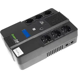 Лінійно-інтерактивний ДБЖ Green Cell UPS06 (600VA/360W)