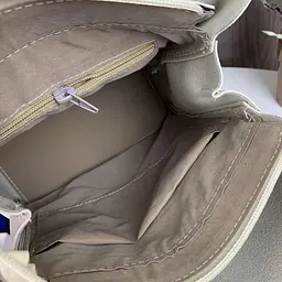 Жіночий рюкзак сумка 2 в 1 стильний повсякденний Молочний (994М) - мініатюра 8