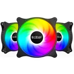 Вентилятор 120 мм, PcCooler FX-120 ARGB, Black, 3 шт, 120х120х25 мм, 1000-2000 об/хв, 18-33.2 дБ, 4-pin (PWM) / 3-pin (ARGB), гідродинамічний підшипник - мініатюра 6